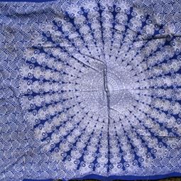 Väggbonad indiska textilier